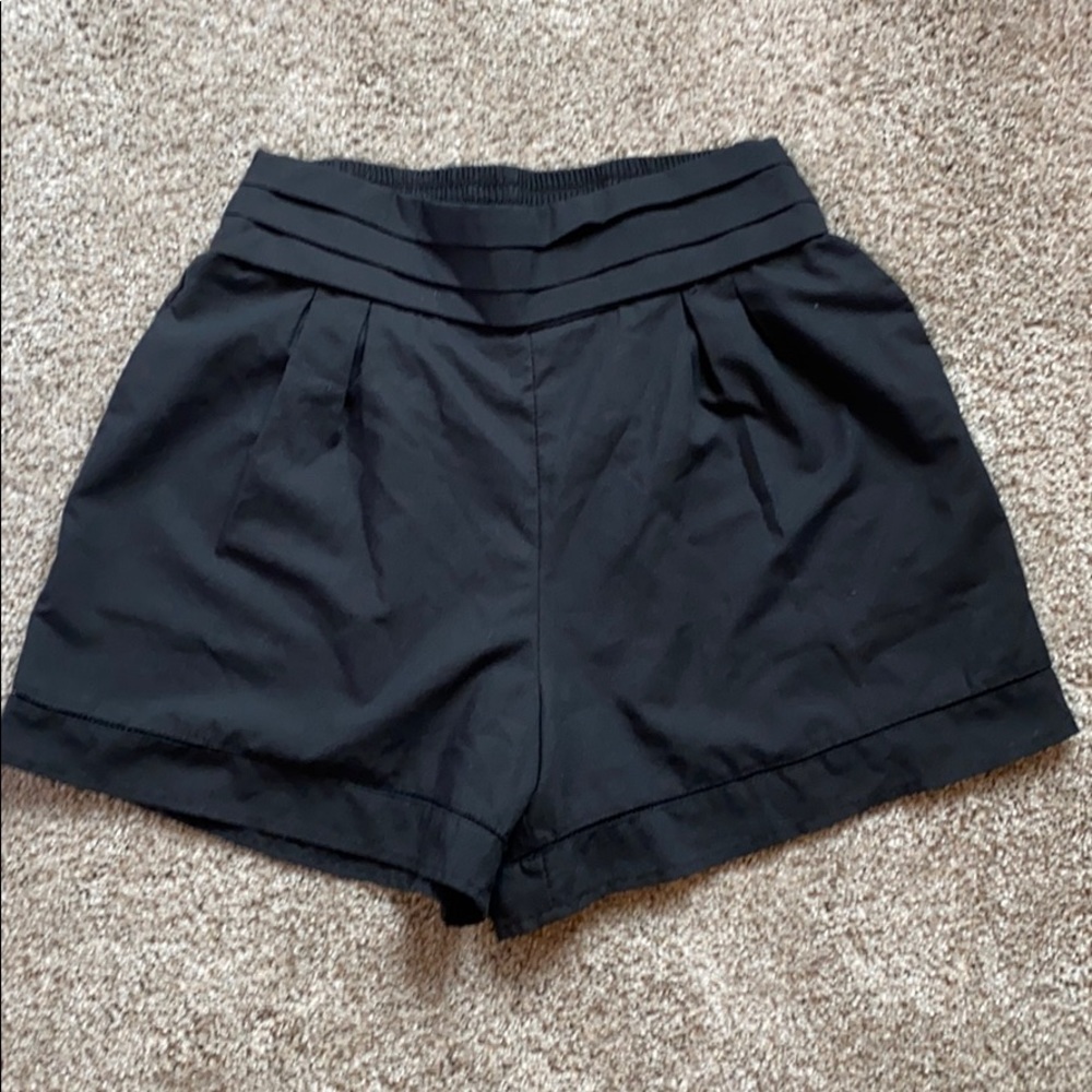 Black dress shorts